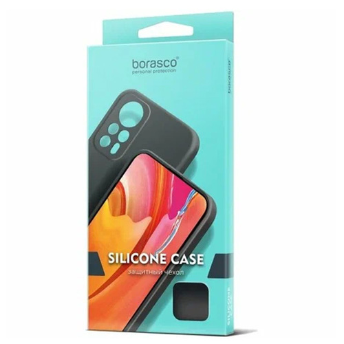 Накладка силиконовая BoraSCO Silicone Case Infinix HOT 30 Black фото 